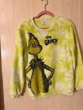 The Grinch Cozy Fuzzy Sweatshirt - Lime Green Graphic